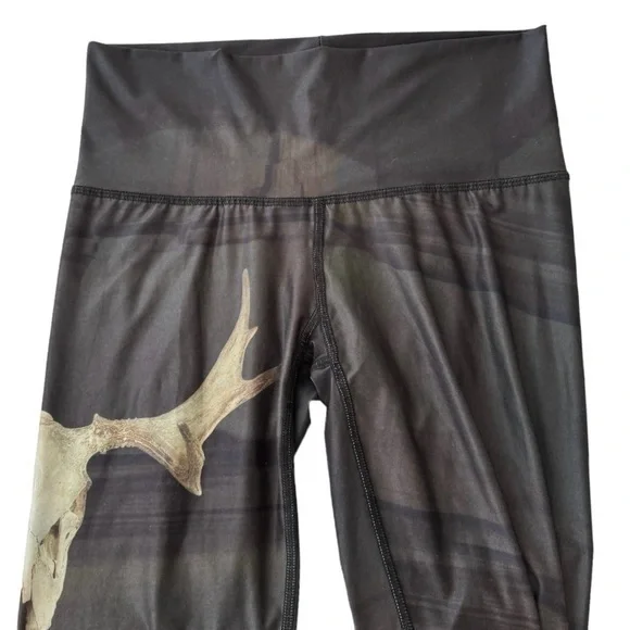 Teeki Deer Skull Medicine Leggings Size Medium‎ - Picture 3 of 8